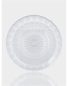 Тарелка IZMIR, d=21 см, стекло, прозрачная Akcam