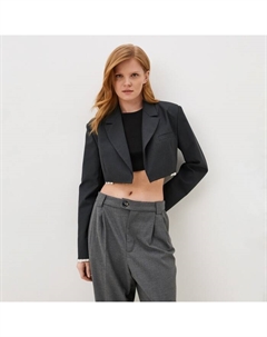 Пиджак женский укороченный, размер 42, темно-серый Mist