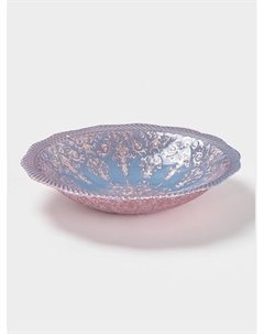 Блюдо сервировочное «ЭЛЕОНОРА БРОНЗА», 1.9 л, d=30 см, стекло, голубое, розовое Akcam