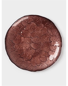 Тарелка «КРАСКИ ОСЕНИ», d=28 см, стекло, цвет бронзовый Akcam