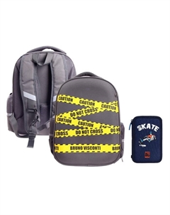 Рюкзак каркасный 38 х 30 х 20 см, Bruno Visconti "Будь осторожен" Brunovisconti