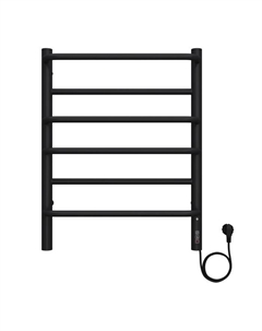 Полотенцесушитель электрический TERMINUS «Евромикс» П6, 450×600 мм, справа, черный муар Terminus