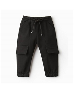 Брюки для мальчика, цвет чёрный, рост 92 см Bebus