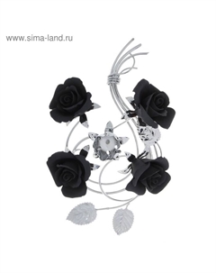 Подсвечник Black Flowers на одну свечу, 29×29×19 см Napoleon