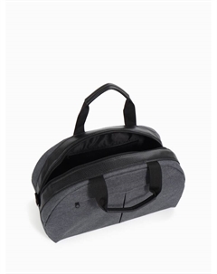 Сумка дорожная на молнии, наружный карман, темно, серая Bagsland