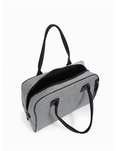 Сумка дорожная на молнии, наружный карман, серая Bagsland