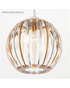 Светильник 4330/1, 1хЕ27 15 Вт, коричневый/прозрачный 21×24+60 см Bayerlux