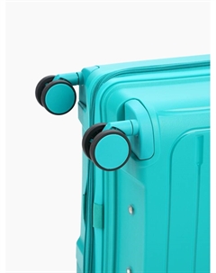 Чемодан на колёсах средний 73 л (М), на молнии, с увеличением, кодовый замок, 4 колеса, зелёный Bagvoyage