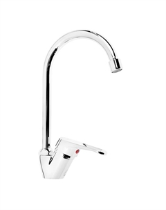 Смеситель для кухни «Эверест» B41-028, однорычажный, высокий излив, хром