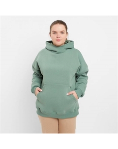 Худи с капюшоном НАЧЁС, цвет оливковый, размер 54 Руся