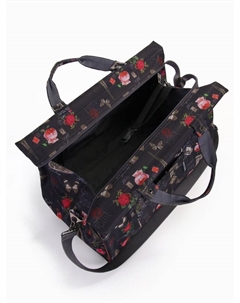 Сумка дорожная на молнии, наружный карман, длинный ремень, тёмно-серая Lucky mark