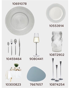 Тарелка подстановочная Silvery, d=33 см, стекло, серебристая Wilson&young