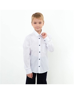 Рубашка для мальчика, цвет белый, рост 134 см Техноткань