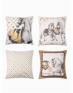 Набор декоративных наволочек «. Grace and elegance», 40×40 см, 4 шт., велюр Этель