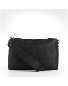 Сумка женская кросс-боди на молнии, 28×10×20 см, чёрная Textura