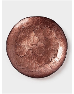 Тарелка «КРАСКИ ОСЕНИ», d=21 см, стекло, цвет бронзовый Akcam