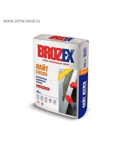 Легкая штукатурка для стен ШС-36, 20 кг Brozex