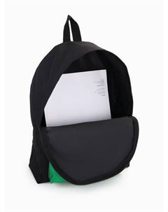 Спортивный рюкзак, с карманом, размер 28×11×39 см, чёрный/зелёный Textura