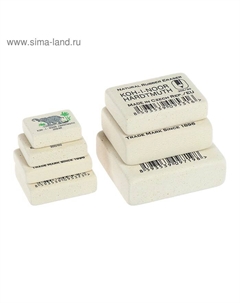 Набор ластиков 7 штук ELEPHANT 300/08-300/80, белые Koh-i-noor