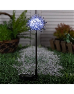 Садовый светильник на солнечной батарее «Морской ёж», 70 см, 1 LED, свечение белое Luazon lighting