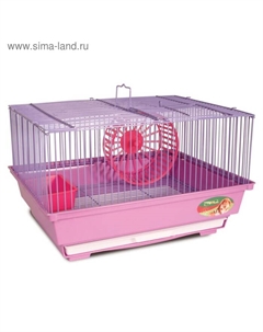 Клетка N 3305 для грызунов, эмаль, 34.5×28×21 см, микс цветов Triol