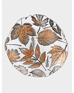 Тарелка «ЗОЛОТАЯ ОСЕНЬ», d=21 см, стекло, прозрачная Akcam