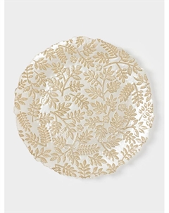 Тарелка «КРАСКИ ОСЕНИ», d=28 см, стекло, золотистая Akcam