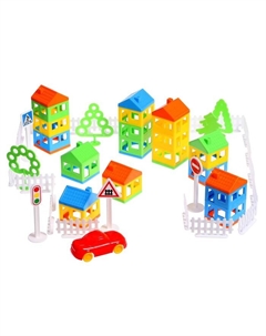 Конструктор «Построй свой город», 61 деталь Полесье