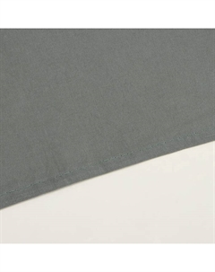 Простыня на резинке евро SL Home Cotton, 200×200+30 см, тёмно-зелёная, жатый хлопок Sima-land home