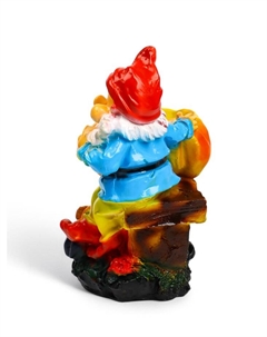 Фигурное кашпо для цветов «Гном с тыквой», 40×31×20 см, гипс Хорошие сувениры