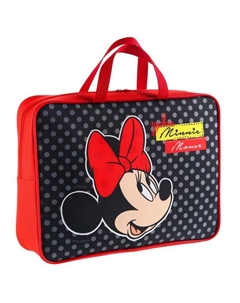 Папка с ручками А4, 35×27 см, текстиль, Минни Маус Disney