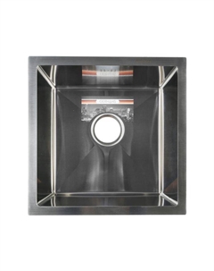 Мойка кухонная GERHANS K34444, врезная, 440×440×220 мм, толщина 1.0 мм, с сифоном Gerhans