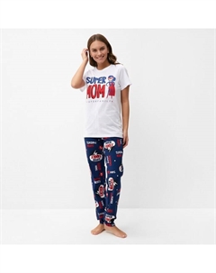Пижама женская (футболка и брюки) "Super" р. 44-46 Kaftan