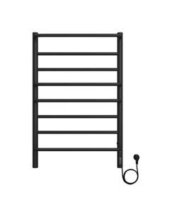 Полотенцесушитель электрический TERMINUS «Евромикс» П8, 500×800 мм, справа, черный матовый Terminus