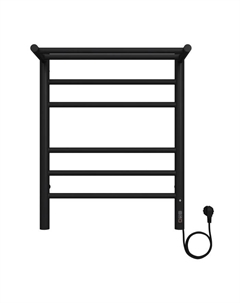 Полотенцесушитель электрический TERMINUS «Аврора» П6, 450×600 мм, справа, черный муар Terminus