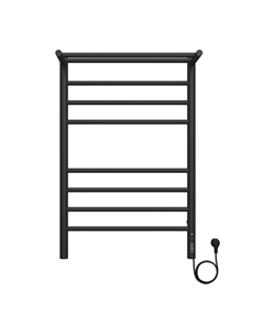 Полотенцесушитель электрический TERMINUS «Аврора» П8, 500×800 мм, справа, черный матовый Terminus
