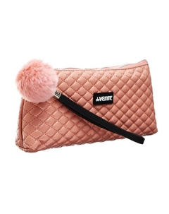 Пенал мягкий, 1 отделение, 80 х 210 х 35 мм, объёмный,, Classic, искусвенная кожа, с ручкой, розовый Devente