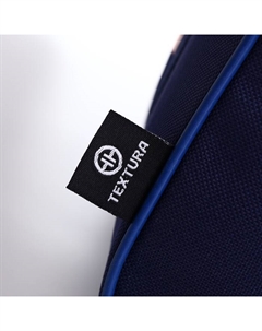 Сумка дорожная на молнии, с подкладкой, длинный ремень, маленький размер, синяя Textura