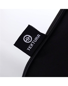 Сумка дорожная на молнии, с подкладкой, длинный ремень, маленький размер, чёрная Textura