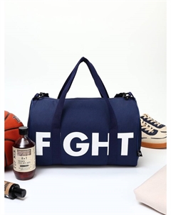 Сумка спортивная на молнии, с подкладкой, длинный ремень, маленький размер, синяя Textura