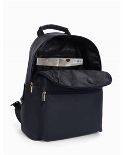 Рюкзак городской на молнии с карманом, размер 30×17×42 см, тёмно-синий Textura