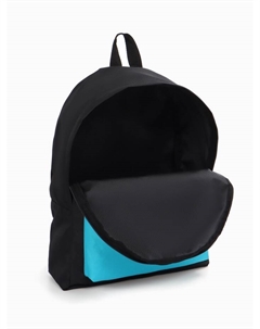 Спортивный рюкзак, с карманом, размер 28×11×39 см, чёрный/бирюзовый Textura