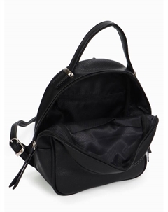 Рюкзак-мини женский, на молнии, размер 22×9×25 см, чёрный Textura