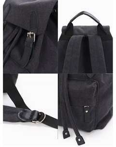 Рюкзак мужской на клапане, размер 28×14×36 см, чёрный Textura