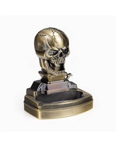 Зажигалка настольная с пепельницей, газовая «Череп» Сима-ленд