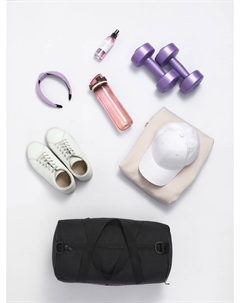 Сумка спортивная на молнии с подкладкой, длинный ремень, маленький размер, чёрная Textura