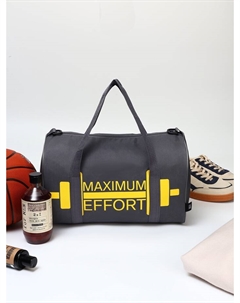 Сумка дорожная на молнии, с подкладкой, длинный ремень, маленький размер, серая Textura