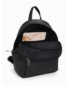 Рюкзак женский городской, с карманом, размер 22×11×27 см, чёрный Textura