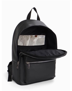 Рюкзак городской на молнии, с карманом, размер 28×15×39 см, чёрный Textura