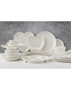 Менажница «Лакомка», d=30 см, 5 ячеек, фарфор, белая Magistro